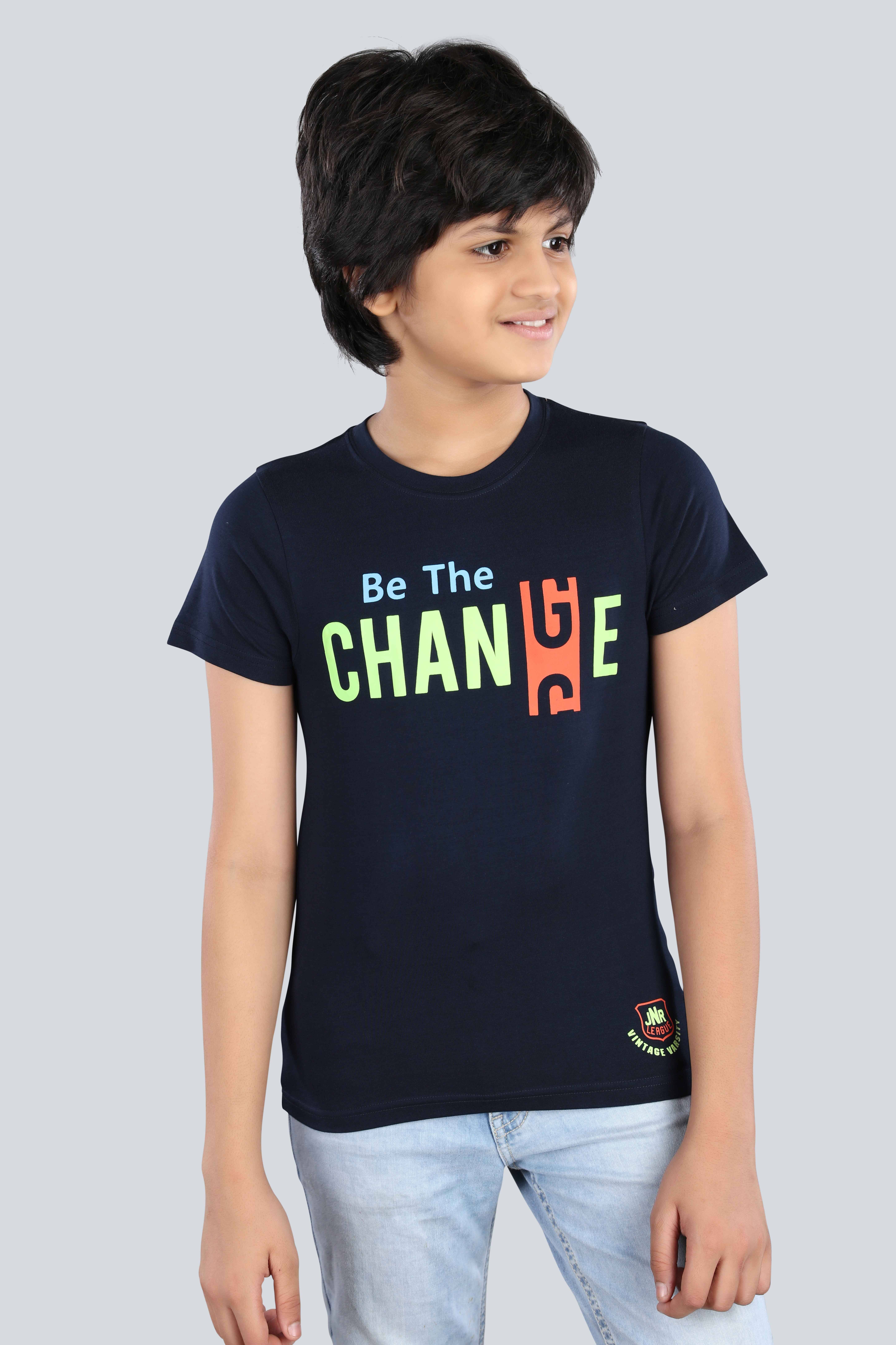     			3PIN Pack of 1 Boys Cotton T-Shirt ( Navy )