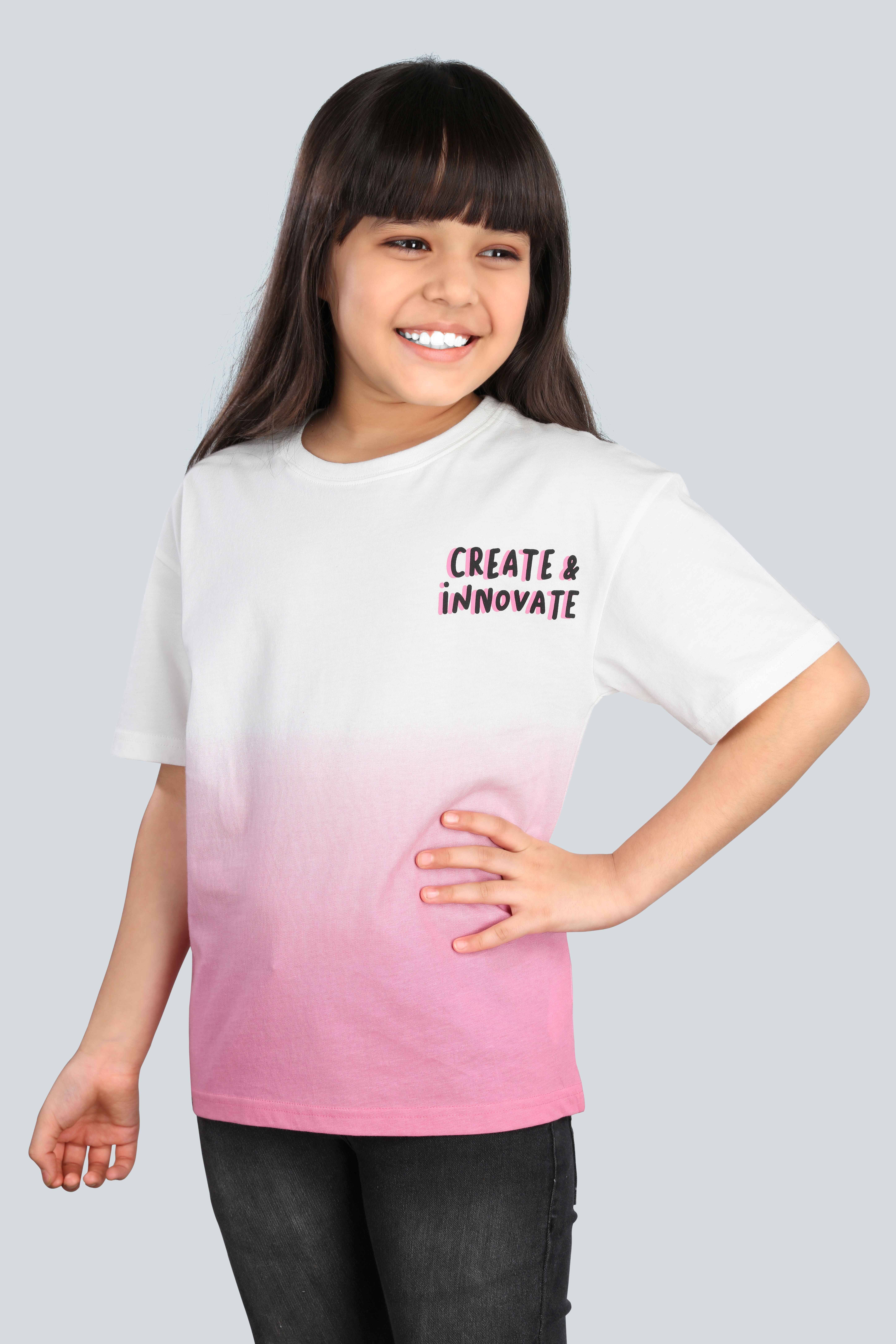     			3PIN Pack of 1 Girls 100% Cotton T-Shirt ( Pink )
