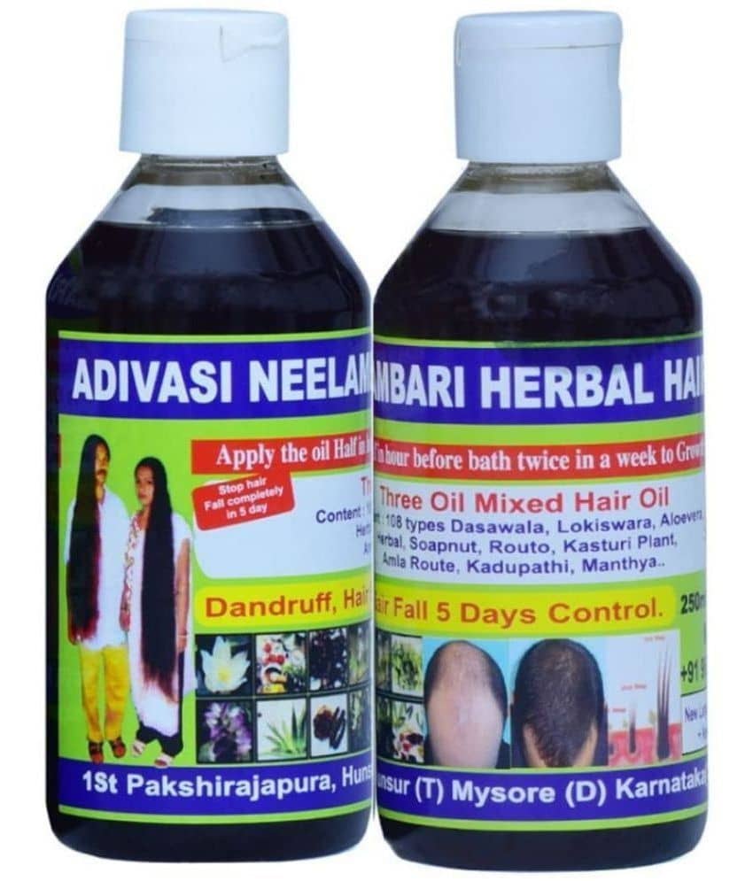 ADIVASI NEELAMBARI - Hair Growth Bhringraj Oil 200 ml ( Pack of 2 )
