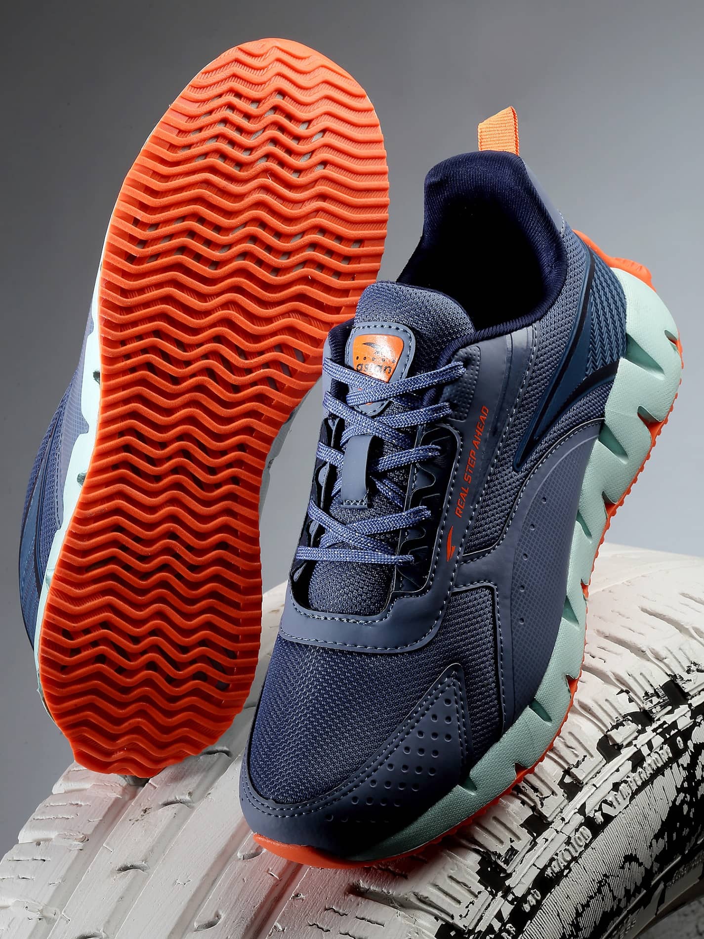ASIAN ZIGZAG-02 White Men's Sports Running Shoes - Sports Shoes | Buy online on ZillyBuy