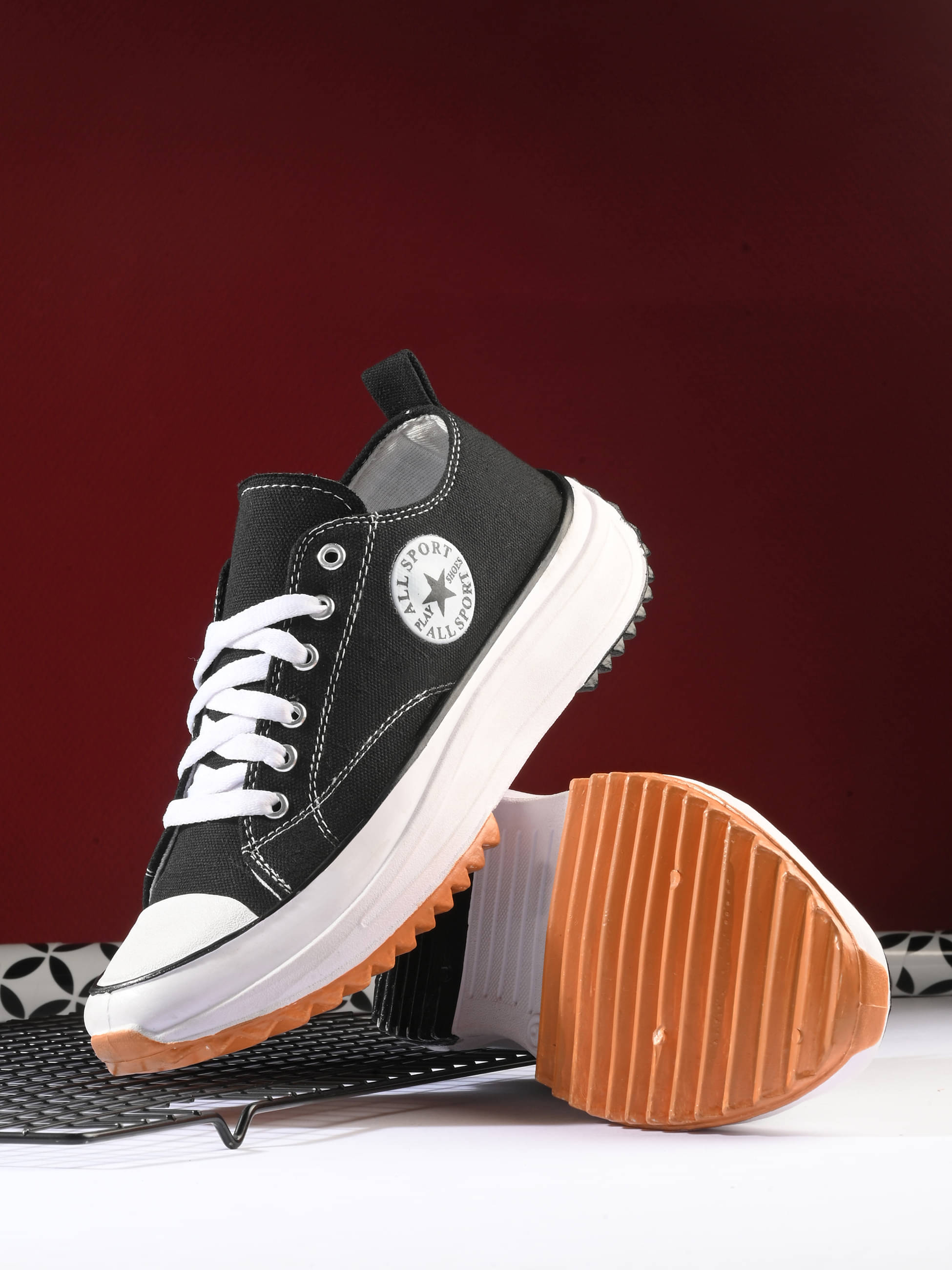     			Aadi Black Women's Sneakers