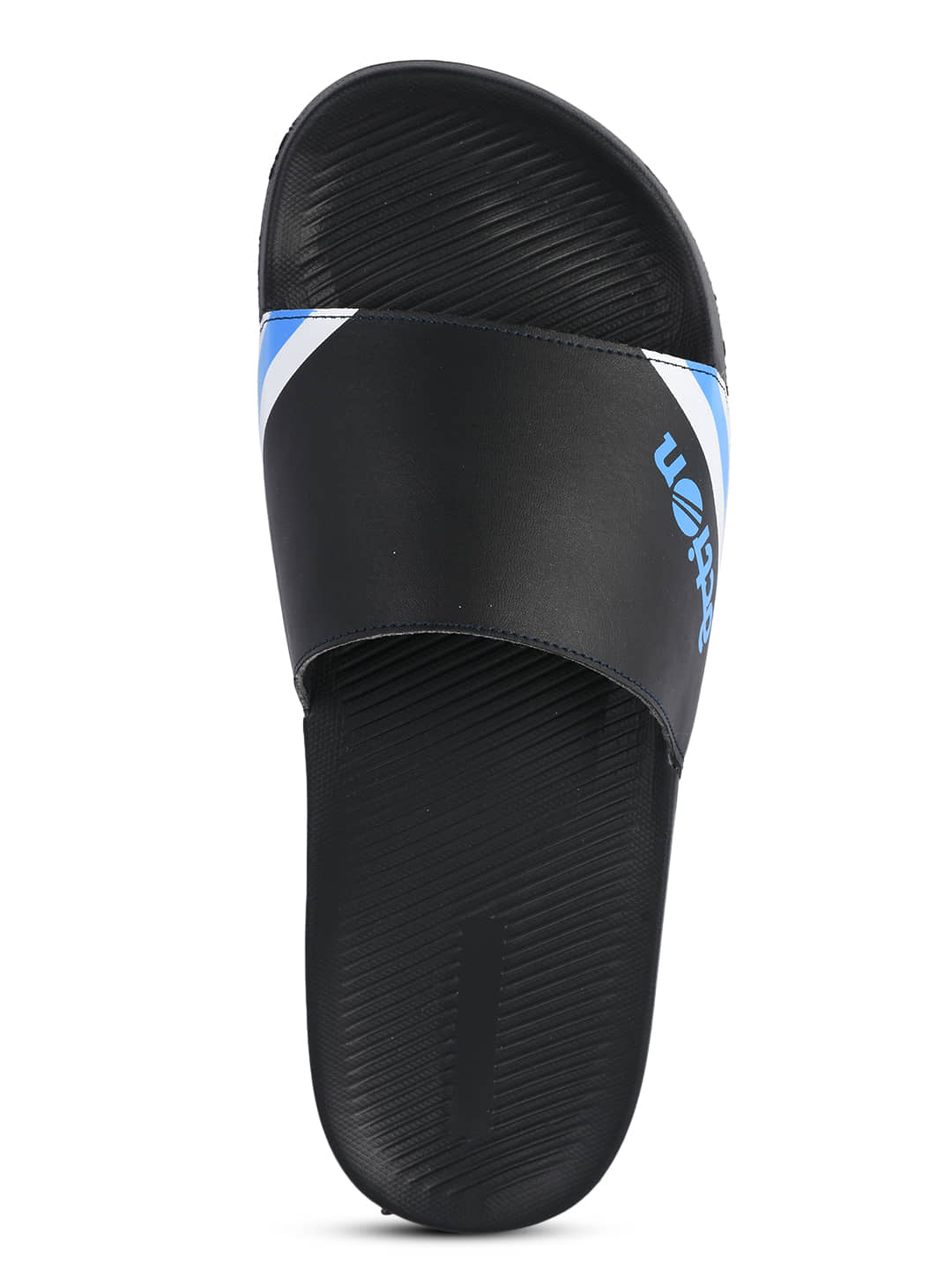 Action Black Men's Slide Flip Flop