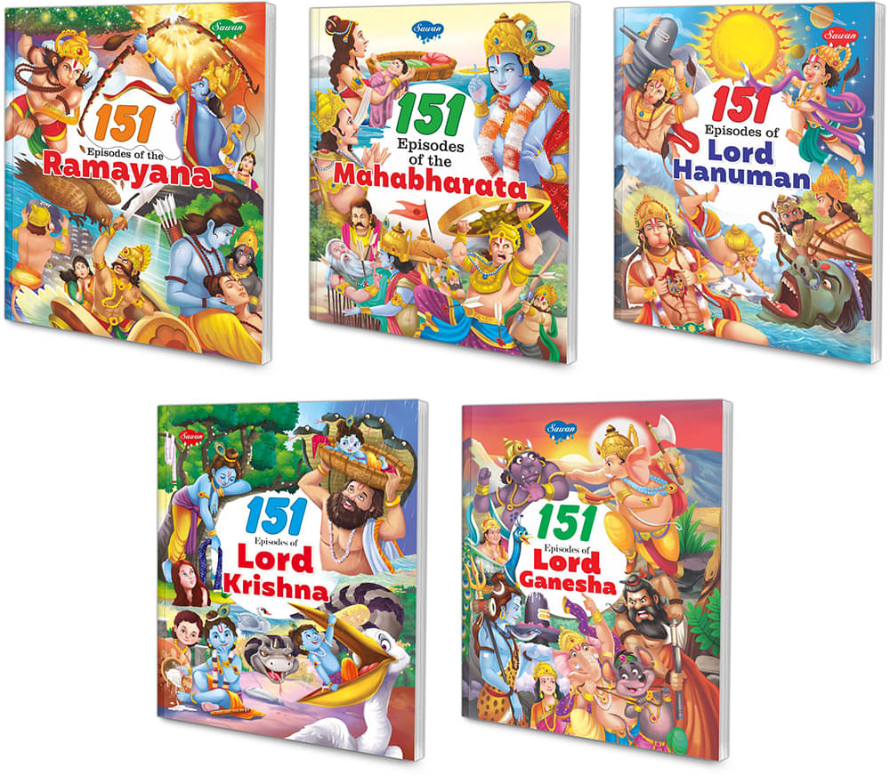 All In One Mythological Story Books Combo | Pack of 5 Books All In One Mythological Story Books Combo | Pack of 5 Books