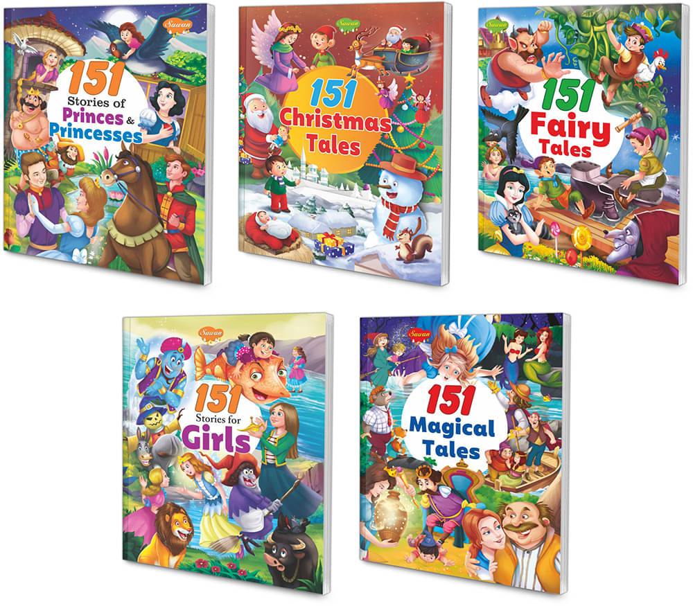 All In One Story Books Combo For Girls | Pack of 5 Books All In One Story Books Combo For Girls | Pack of 5 Books