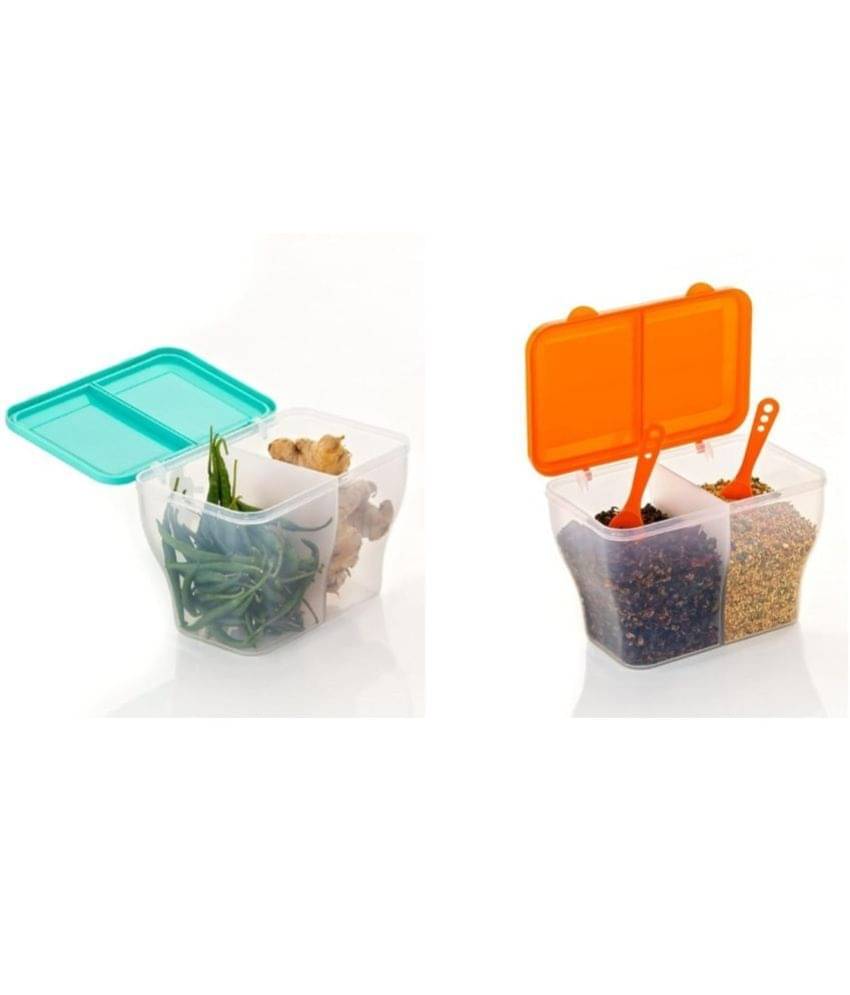 Analog Kitchenware Dal/Masala/Vegetable PET Multicolor Multi-Purpose Container ( Set of 2 ) Analog Kitchenware Dal/Masala/Vegetable PET Multicolor Multi-Purpose Container ( Set of 2 )
