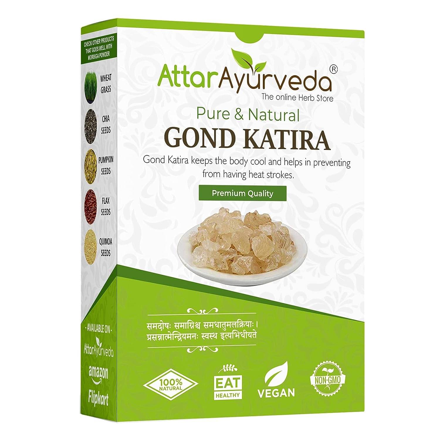     			Attar Ayurveda Gond Katira Pure (Edible Gum) - (200 grams) | High Cooling Properties | Nutrition Food |
