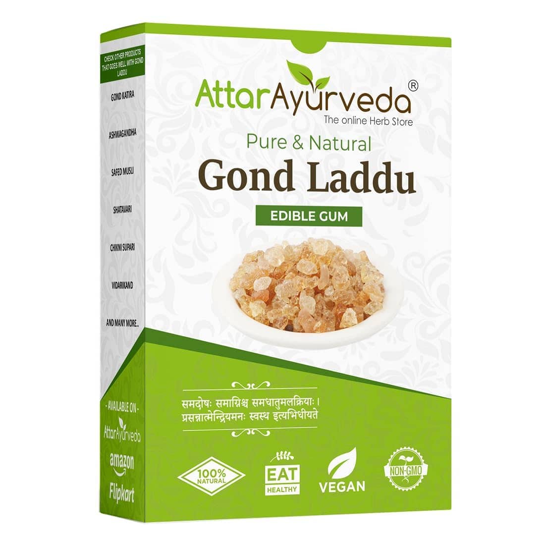 Attar Ayurveda Edible Gond for Laddu 250 Grams | 100% Natural, No Preservatives