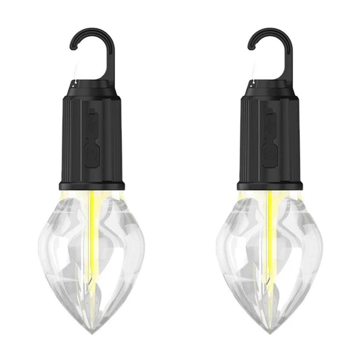     			CIELKART  Hanging Type-C Charging  Bulb Light, 24W White Emergency Light ( Pack of 2 )