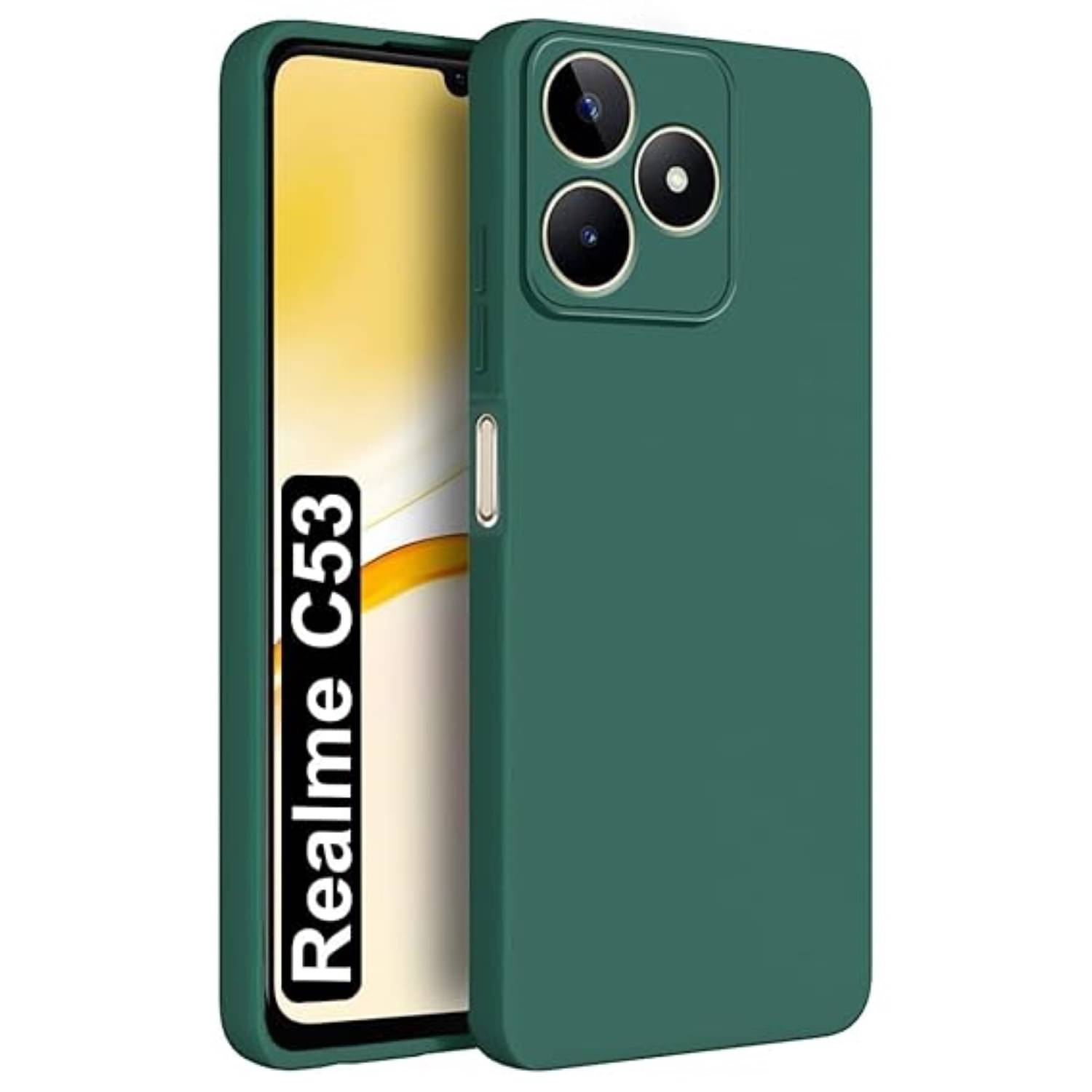     			Case Vault Covers Silicon Soft cases Compatible For Silicon Realme Narzo N53 ( Pack of 1 )