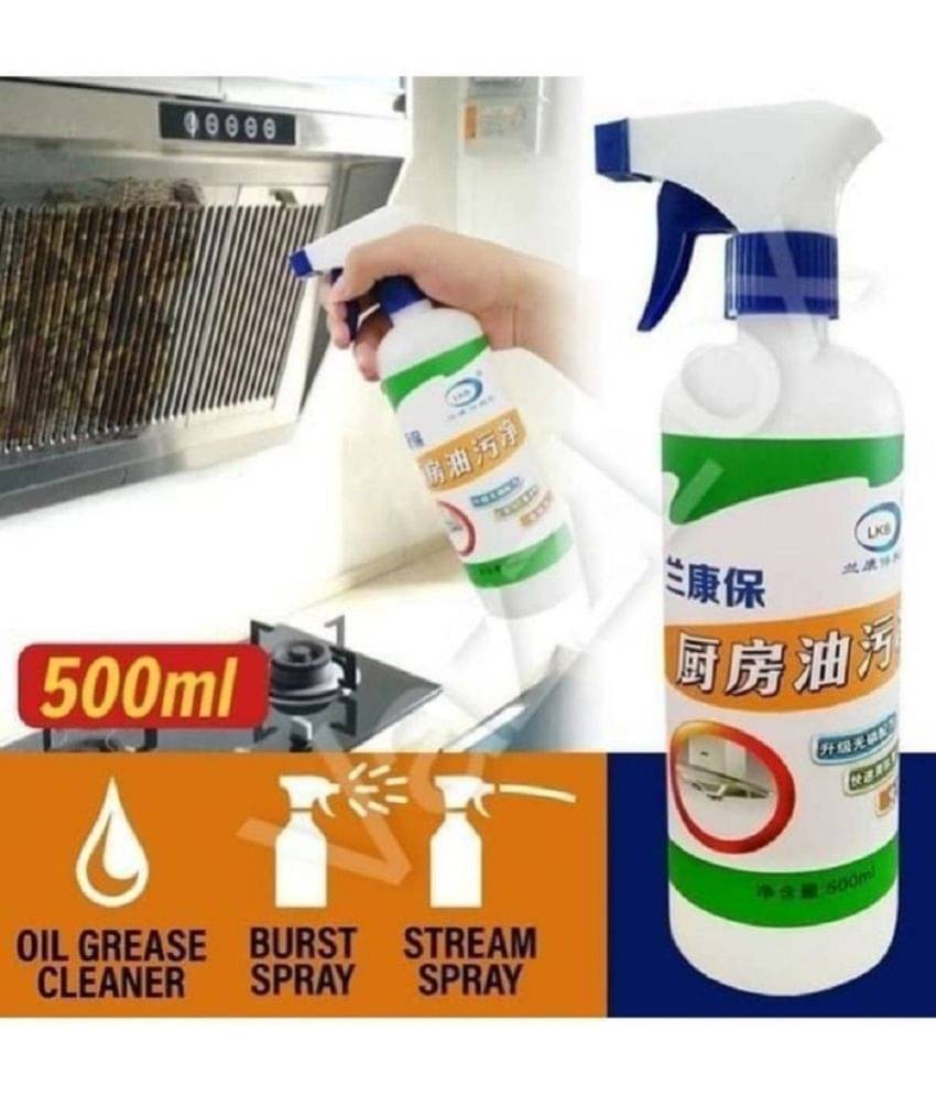     			DHSMART Kitchen Cleaner Spray Oil & Grease Stain Remover Dishwash Liquid Stove & Chimney Cleaner Spray 450 mL