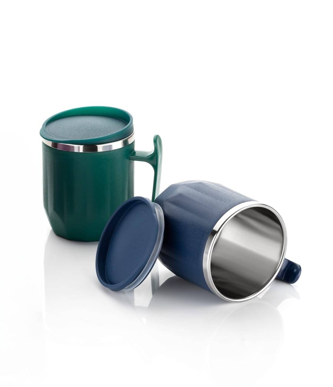     			FIT4CHEF Diamond Coffee Mug Solid Stainless Steel Coffee Mug 300 mL ( Pack of 2 )