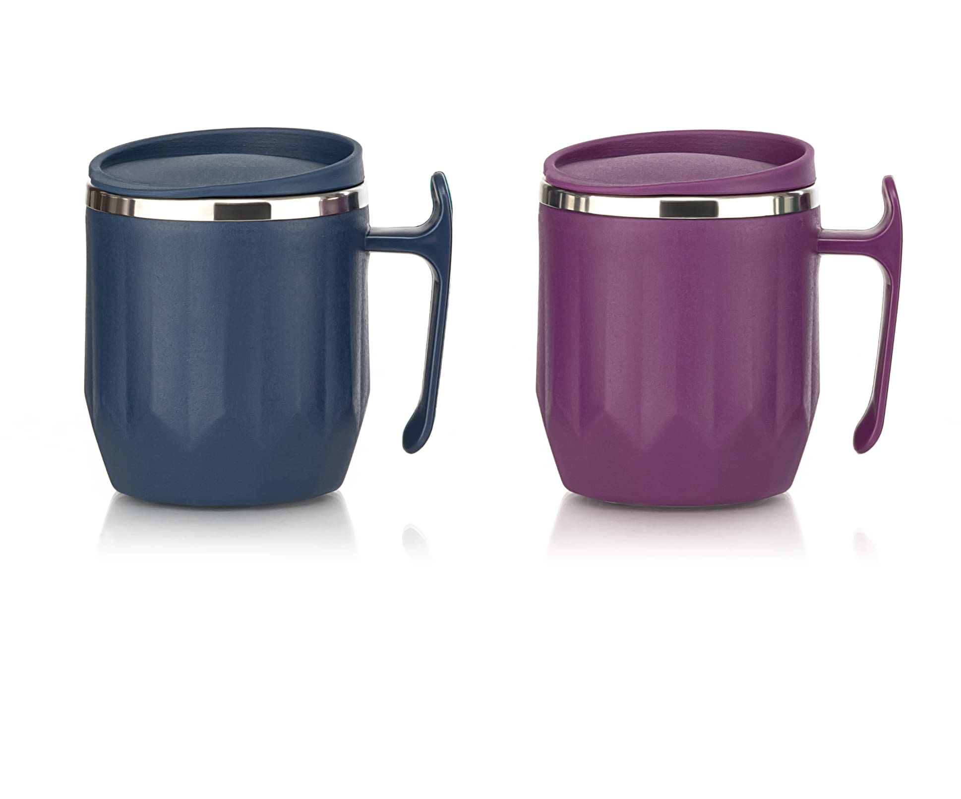     			FIT4CHEF Diamond Coffee Mug Solid Stainless Steel Coffee Mug 300 mL ( Pack of 2 )