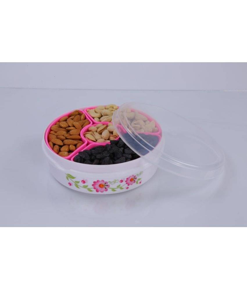     			FIT4CHEF Dry Fruit Box Set Polyproplene White Spice Container ( Set of 1 )