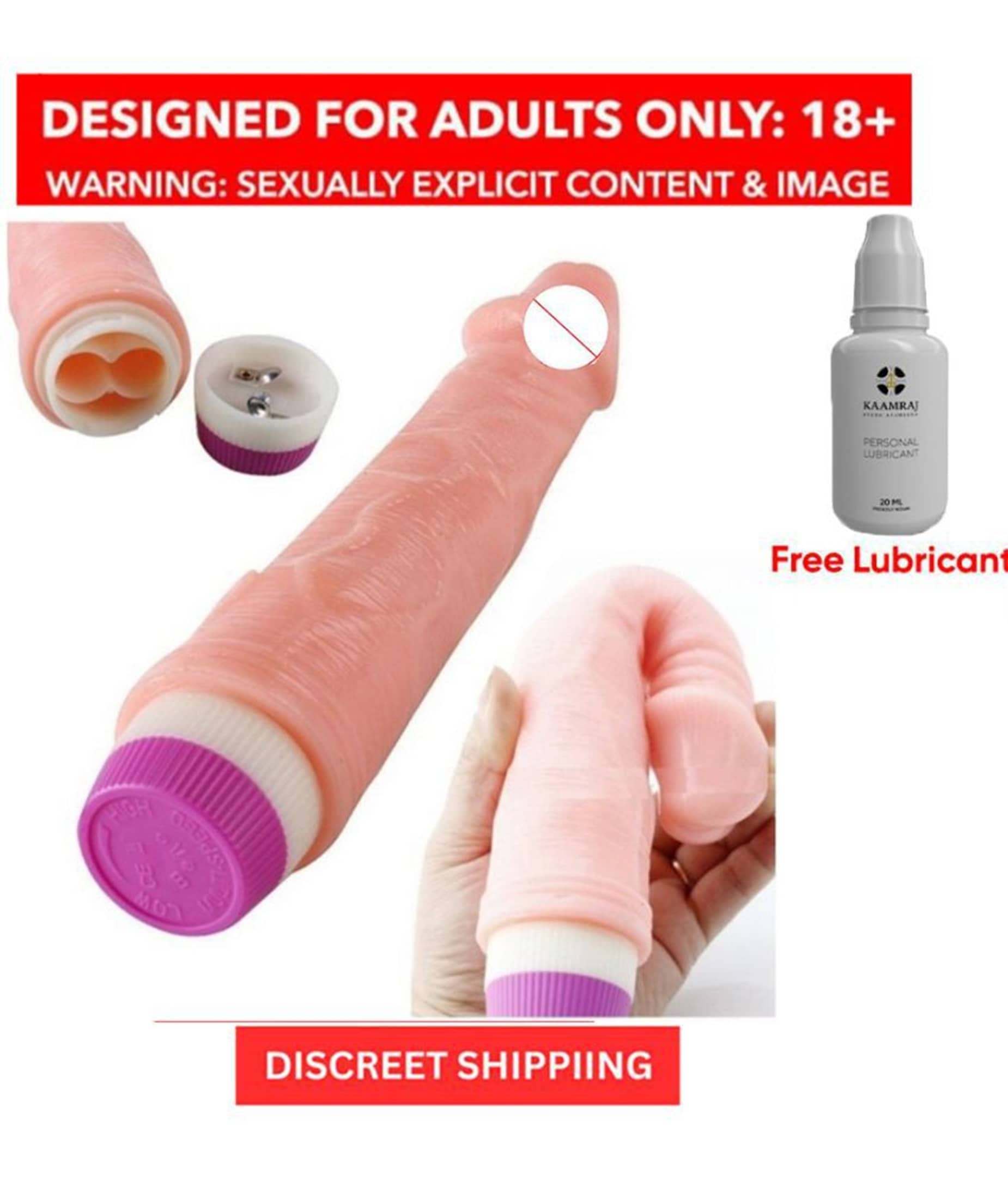 For women  8" Vibrating Realistic Dildo, For sex ,For Orgasam, Couple Goal, Real Penis Dildo