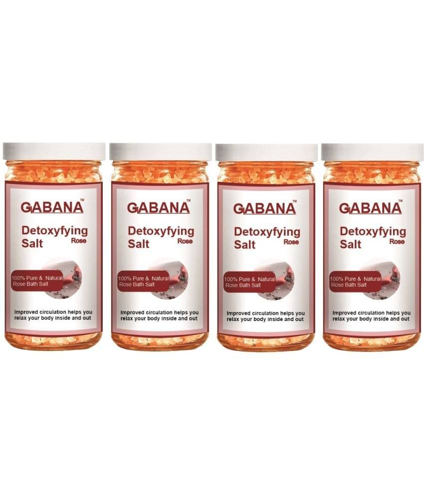     			GABANA Bath Salt Crystal Rose bath Salt 200 g Pack of 4