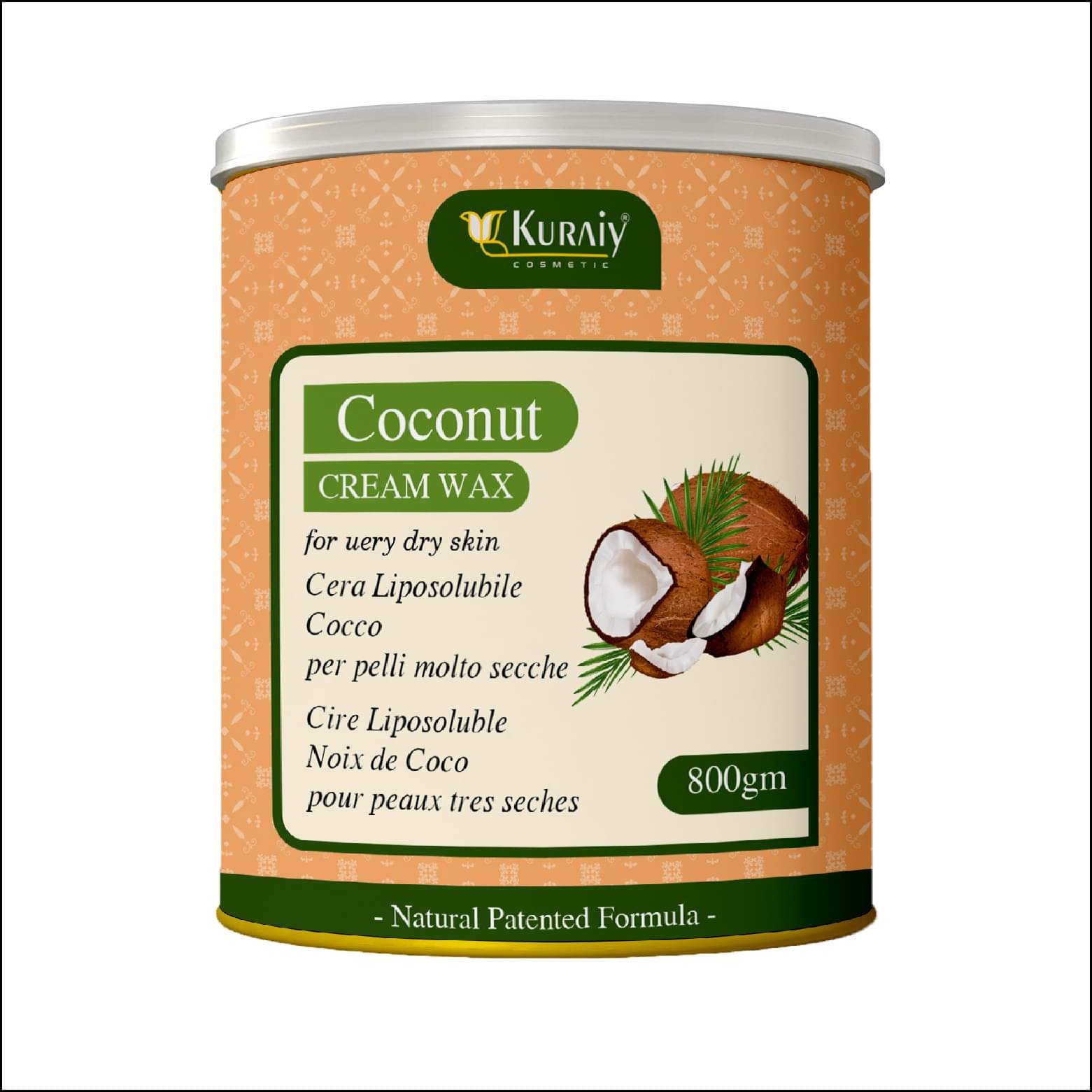 KURAIY Coconut Wax for Smooth Hair Removal - 800gm Coconut extracts (Pack of 1) KURAIY Coconut Wax for Smooth Hair Removal - 800gm Coconut extracts (Pack of 1)