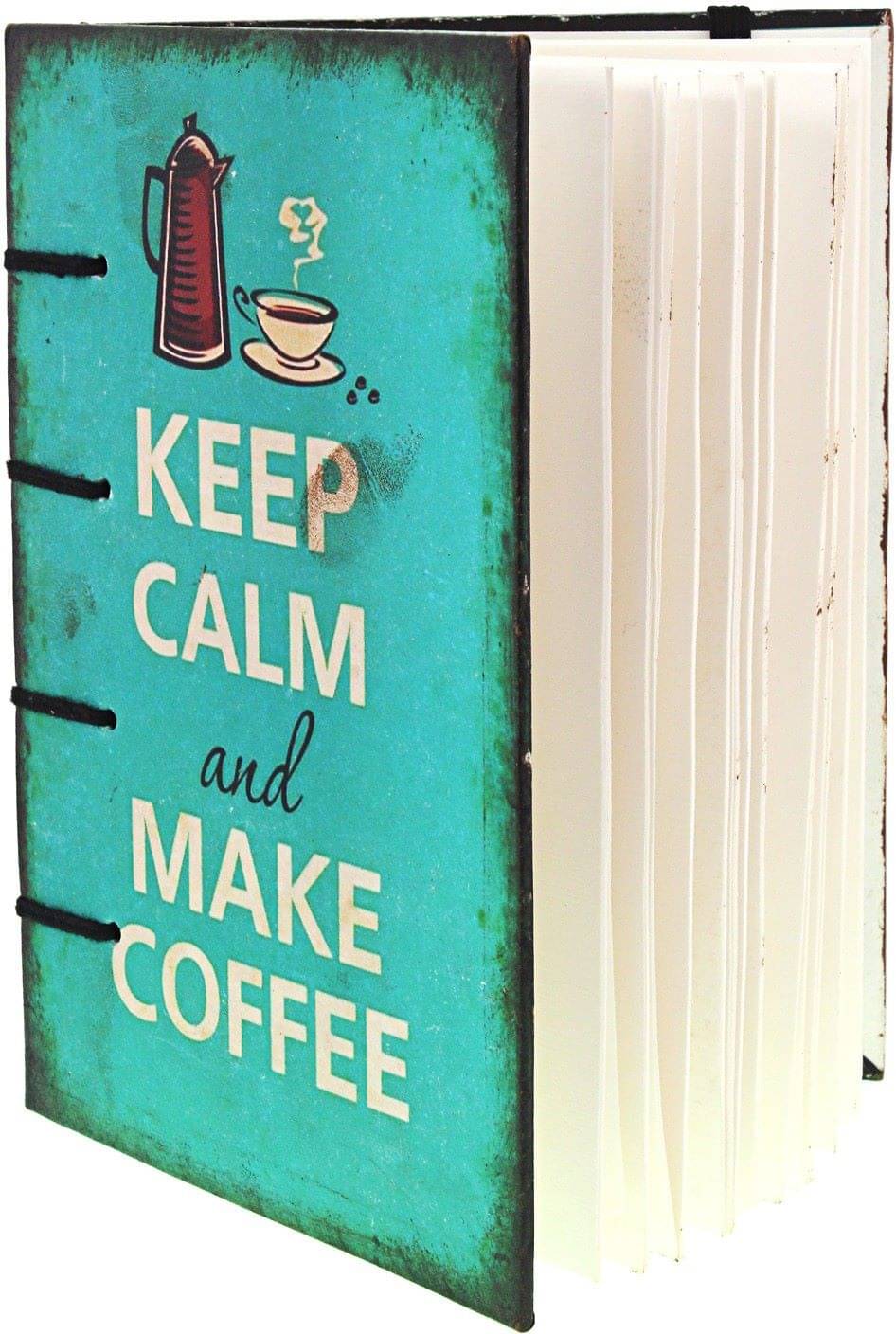 Keep Calm And Make Coffee print in special binding Regular Journal Unruled 144 Pages (Sky Blue)     			Keep Calm And Make Coffee print in special binding Regular Journal Unruled 144 Pages (Sky Blue)