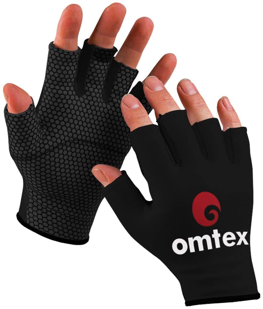 Omtex Black Wicket Keeping Gloves ( 1 Pair ) - Sports and Fitness Equipment | Buy online on ZillyBuy
