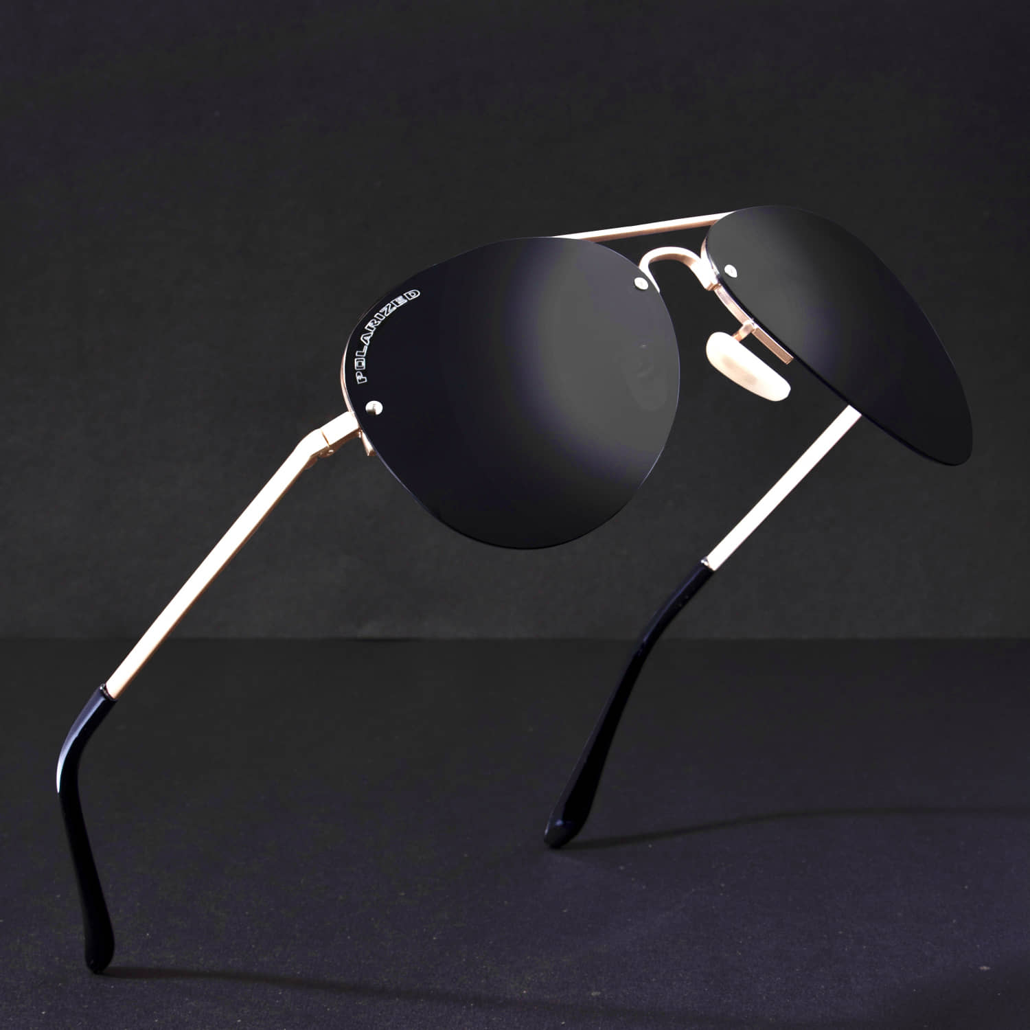 RESIST EYEWEAR Gold Pilot Sunglasses ( Pack of 1 )