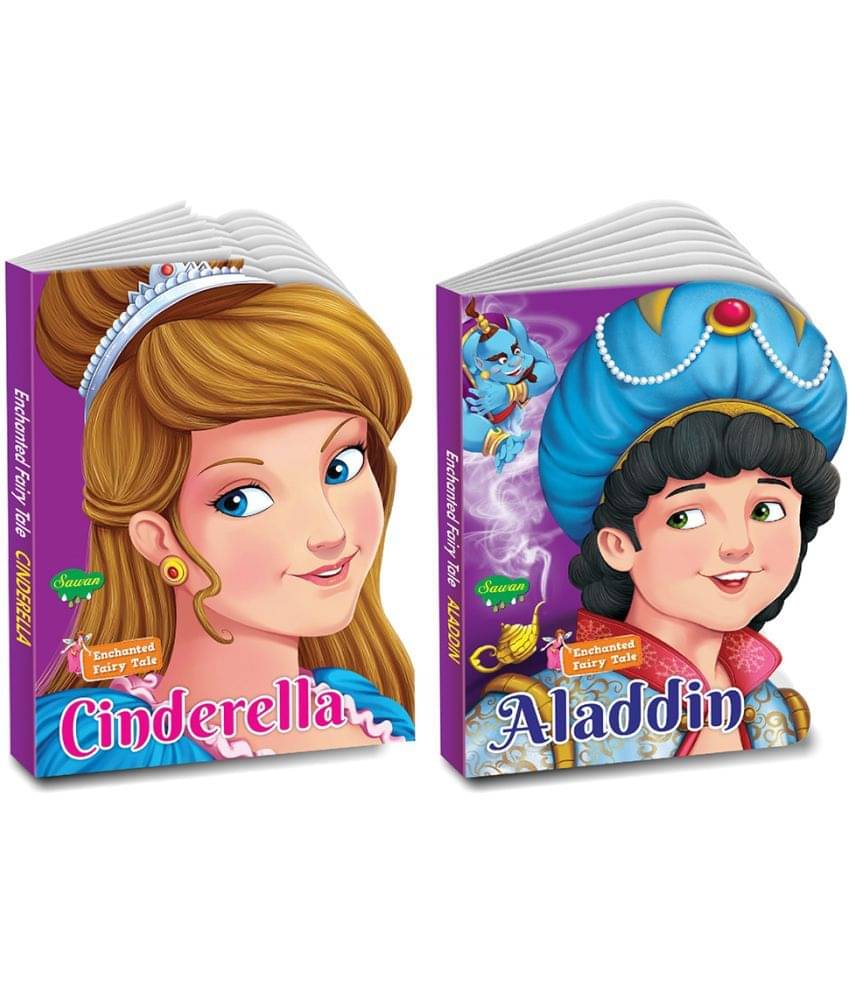 Sawan Enchanted Fairy Tale Story Books | Pack of 2 Books | Cut Out Die Cut Shape Books (v7) Sawan Enchanted Fairy Tale Story Books | Pack of 2 Books | Cut Out Die Cut Shape Books (v7)