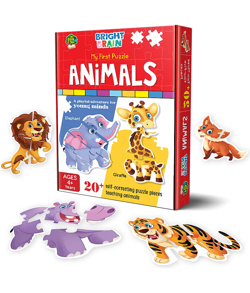 The Book Tree Animals Puzzle 20+ Big Size Piece Jigsaw Puzzle for Preschoolers, Educational Toy for Learning Animals, Gifts for Kids Ages 3 to 6 - Stationery | Buy online on ZillyBuy