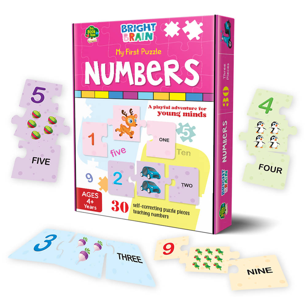 The Book Tree Bright Brain Numbers 30 Piece Jigsaw Puzzle for Preschoolers, Educational Toy for Learning 123, Gifts for Kids Ages 3 to 6 The Book Tree Bright Brain Numbers 30 Piece Jigsaw Puzzle for Preschoolers, Educational Toy for Learning 123, Gifts for Kids Ages 3 to 6