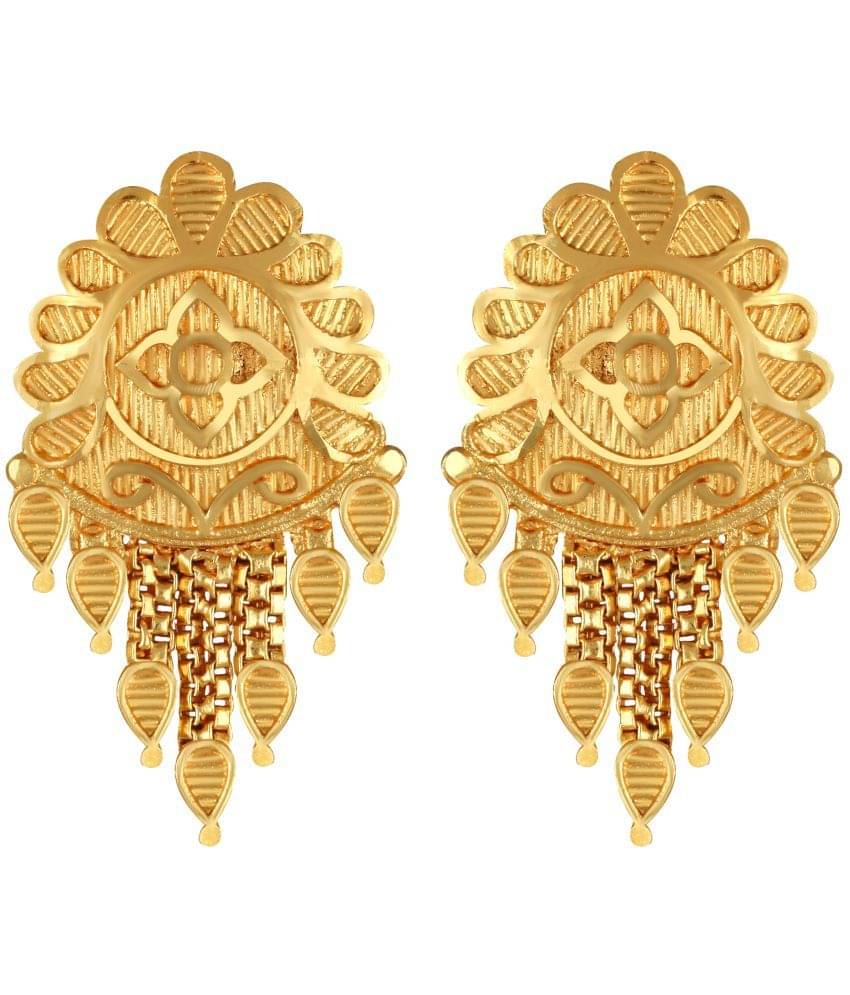     			VIVASTRI Golden Stud Earrings ( Pack of 1 )
