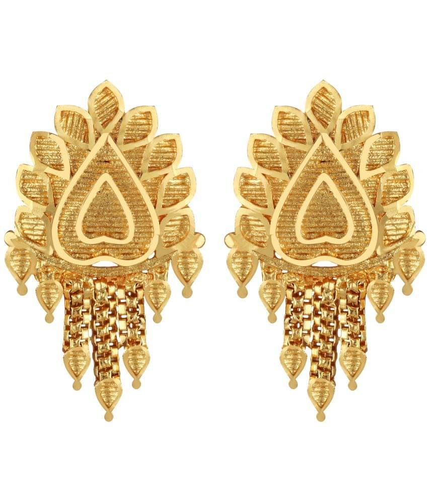     			VIVASTRI Golden Stud Earrings ( Pack of 1 )