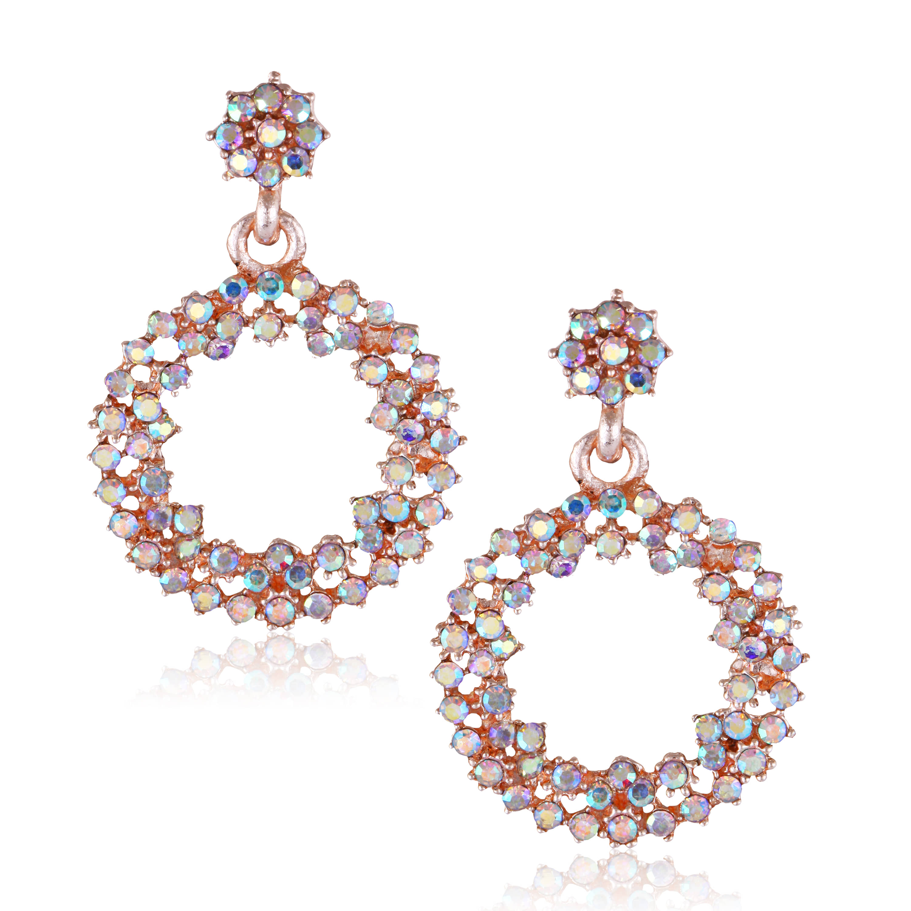 VIVASTRI Multicolor Jhumki Earrings ( Pack of 1 ) - Earrings | Buy online on ZillyBuy