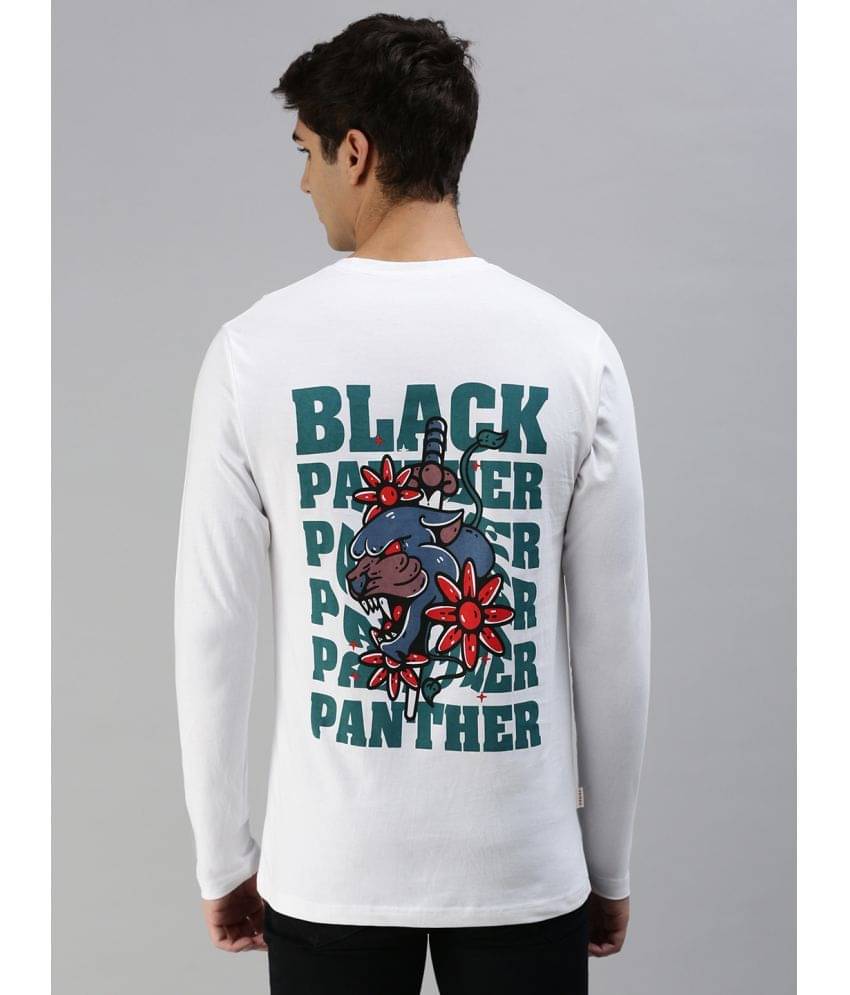 Veirdo Pack of 1 100% Cotton Regular Fit Men's T-Shirt ( White )     			Veirdo Pack of 1 100% Cotton Regular Fit Men's T-Shirt ( White )