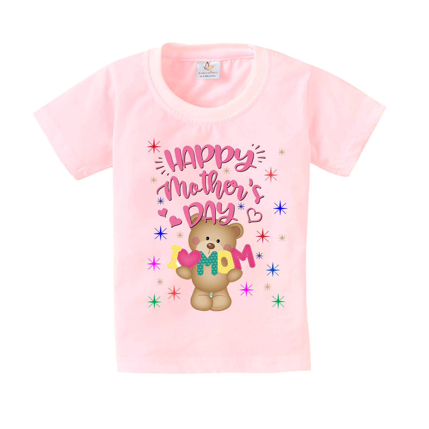     			babywish Pack of 2 Boys Cotton T-Shirt ( Pink )