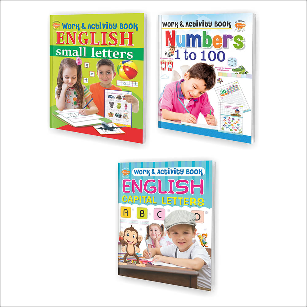     			gift for kids boy learning | Pack of 3 Work and Activity Books