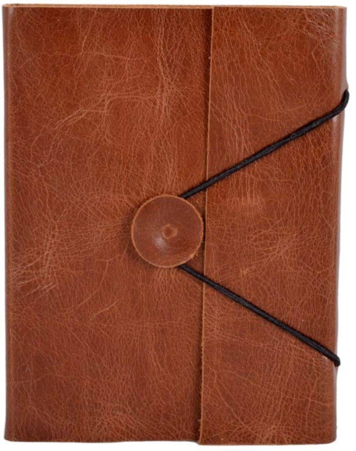 soft leather diary with button Regular Diary UNRULED 200 Pages (Brown) soft leather diary with button Regular Diary UNRULED 200 Pages (Brown)