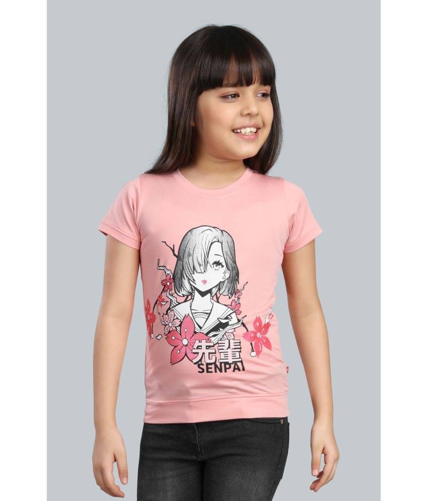     			3PIN Pack of 1 Girls Cotton Blend T-Shirt ( Pink )
