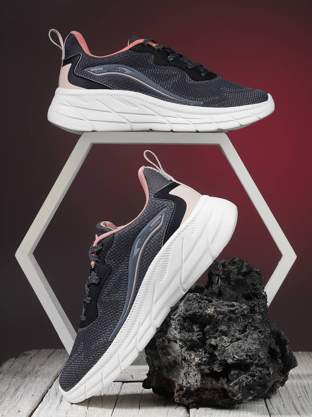     			ASIAN - Dark Grey Women's Running Shoes
