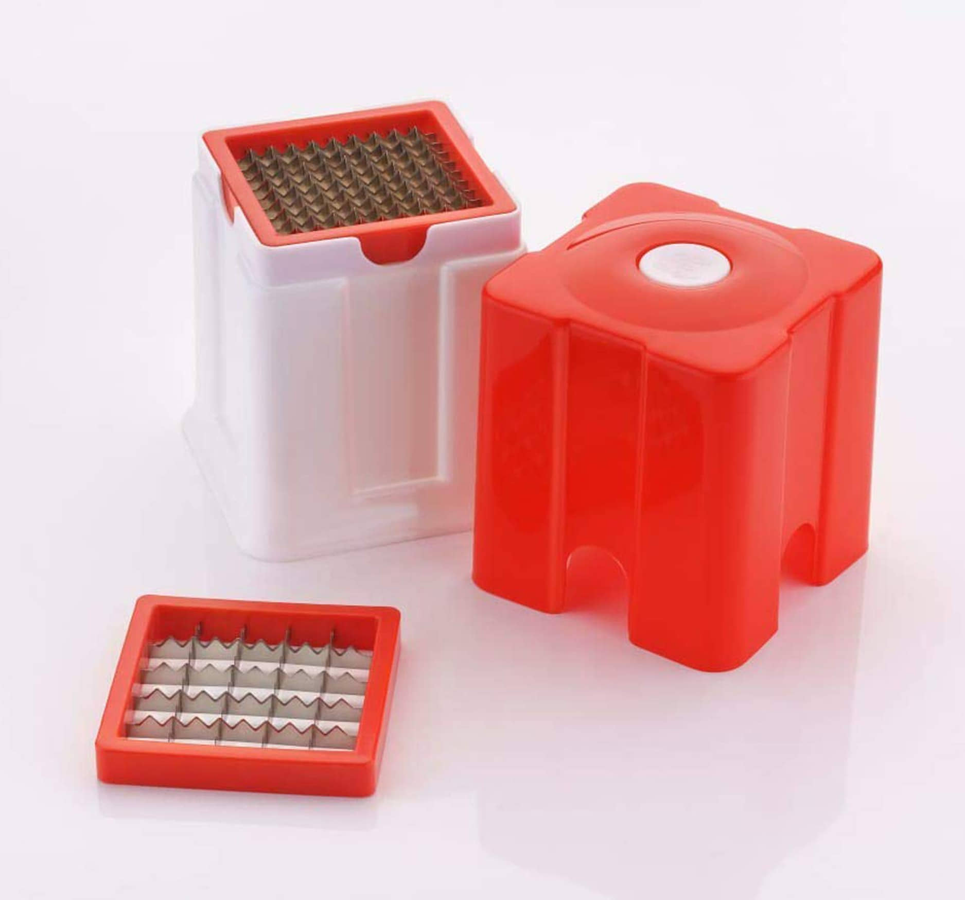 FIT4CHEF Potato Chipser Red Virgin Plastic Mannual Chopper 0 ml ( Pack of 1 )