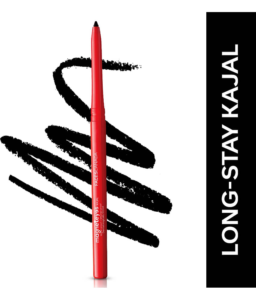 FACES CANADA Magneteyes Kajal - Black, 0.35g | 24HR Long Stay | 1 Stroke Smooth Glide | Waterproof - Makeup - Eyes | Buy online on ZillyBuy