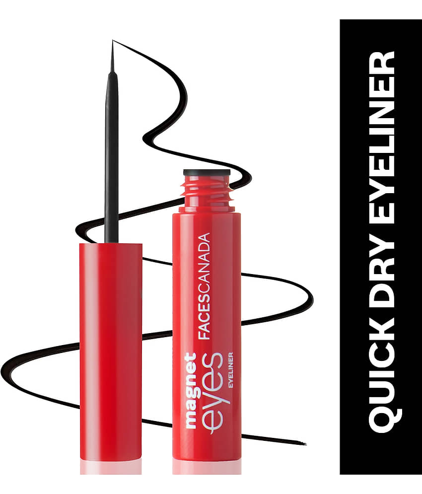 FACES CANADA Magneteyes Eyeliner - Black, 3.5ml | Quick Drying | 24HR Long Lasting | Waterproof - Makeup - Eyes | Buy online on ZillyBuy