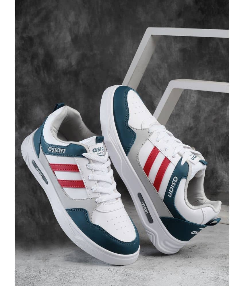 ASIAN BOSTON-02 White Men's Sneakers - Casual Shoes | Buy online on ZillyBuy