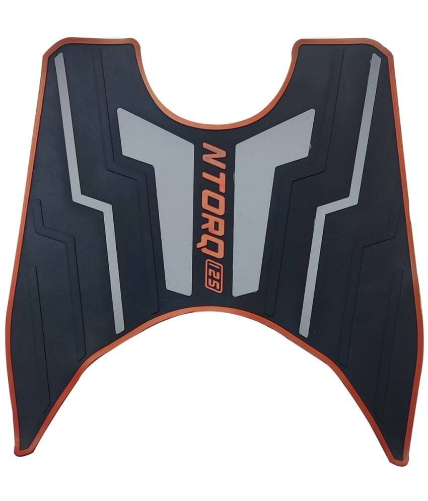     			AUTOXYGEN Anti skid Scooter/Scooty Foot Mat Rubber Floor Mat Accessories for TVS Ntorq 125 (Black, Grey & Red)
