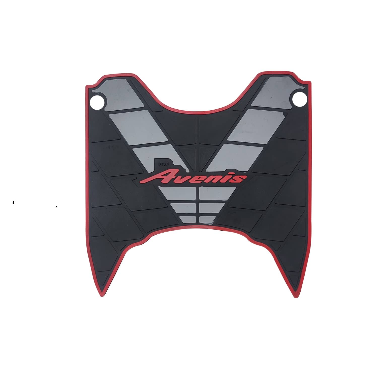 AUTOXYGEN Anti skid Scooter/Scooty Foot Mat Rubber Floor Mat Accessories_1 for Avenis 125 BS-6 (Black, Grey & Red)