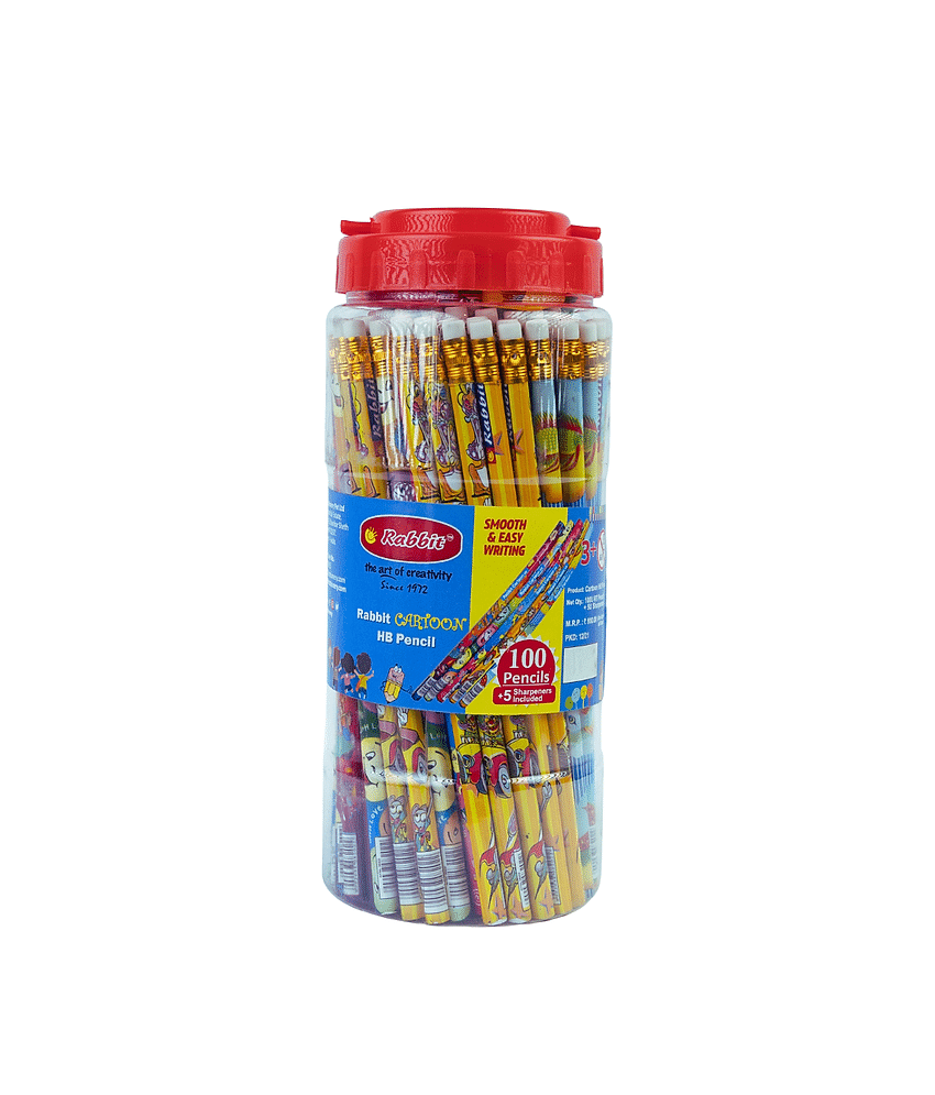 8 Pcs Ceative Etactable Pencil Eases With Bush, Coloed
