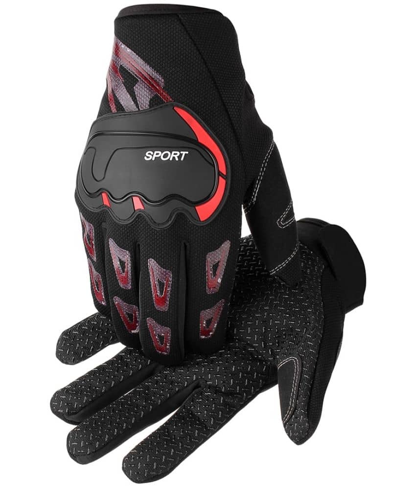 Auto Hub Full Fingers Nylon Riding Gloves ( Pair of 1 )