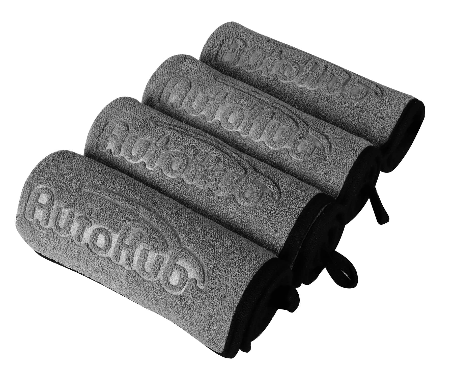 Auto Hub Grey 800 GSM Drying Towel For Automobile ( Pack of 4 )