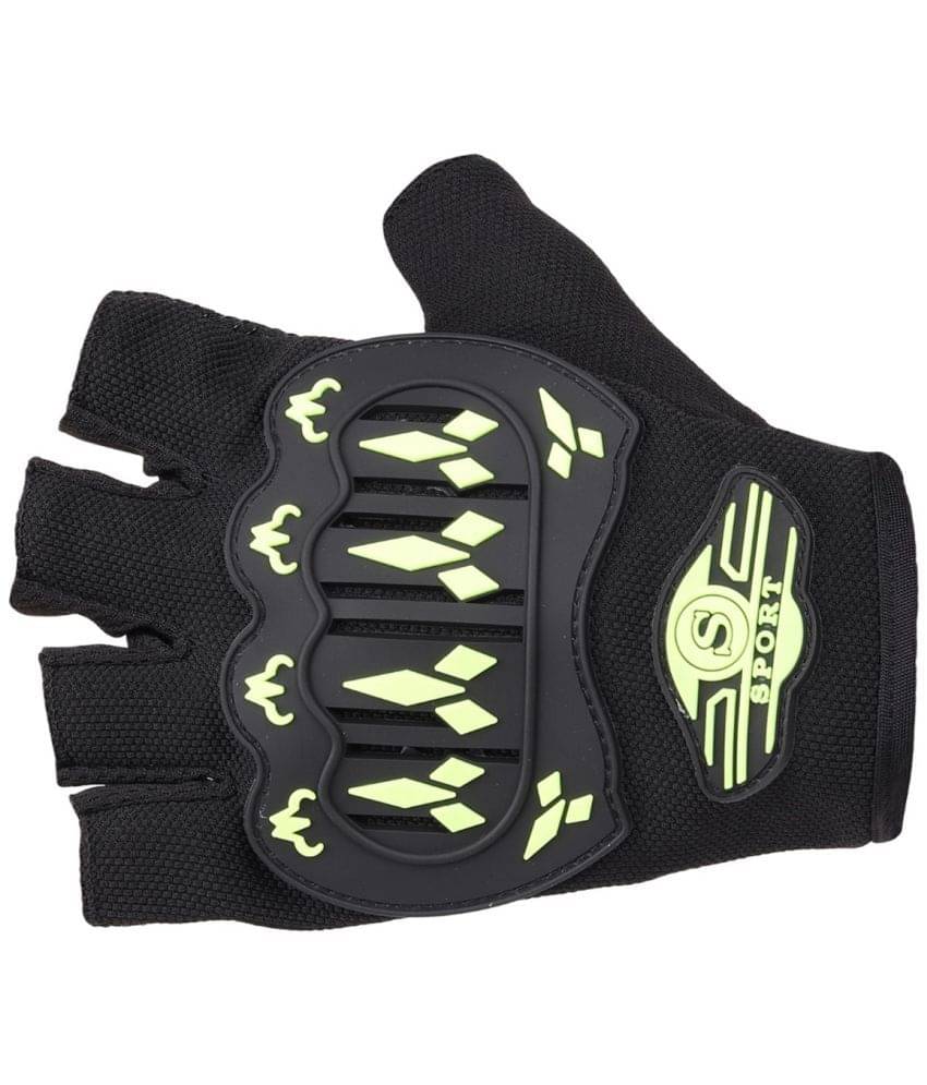 Auto Hub Half Fingers Nylon Riding Gloves ( Pair of 1 ) Auto Hub Half Fingers Nylon Riding Gloves ( Pair of 1 )