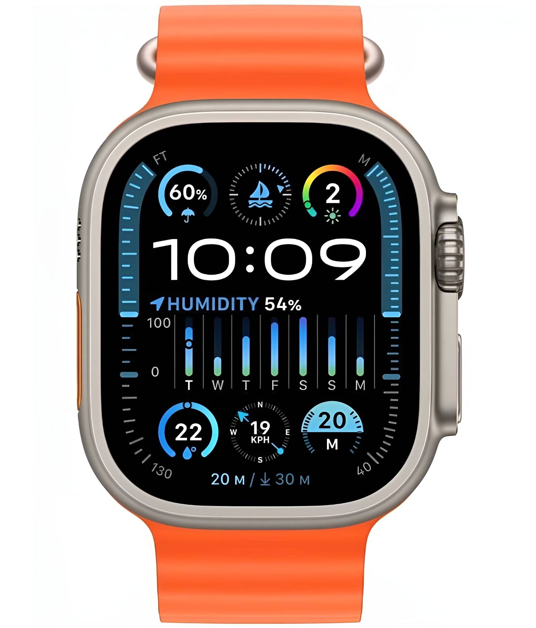 COREGENIX ULTRA 2 MAX with Touch control Orange Smart Watch COREGENIX ULTRA 2 MAX with Touch control Orange Smart Watch
