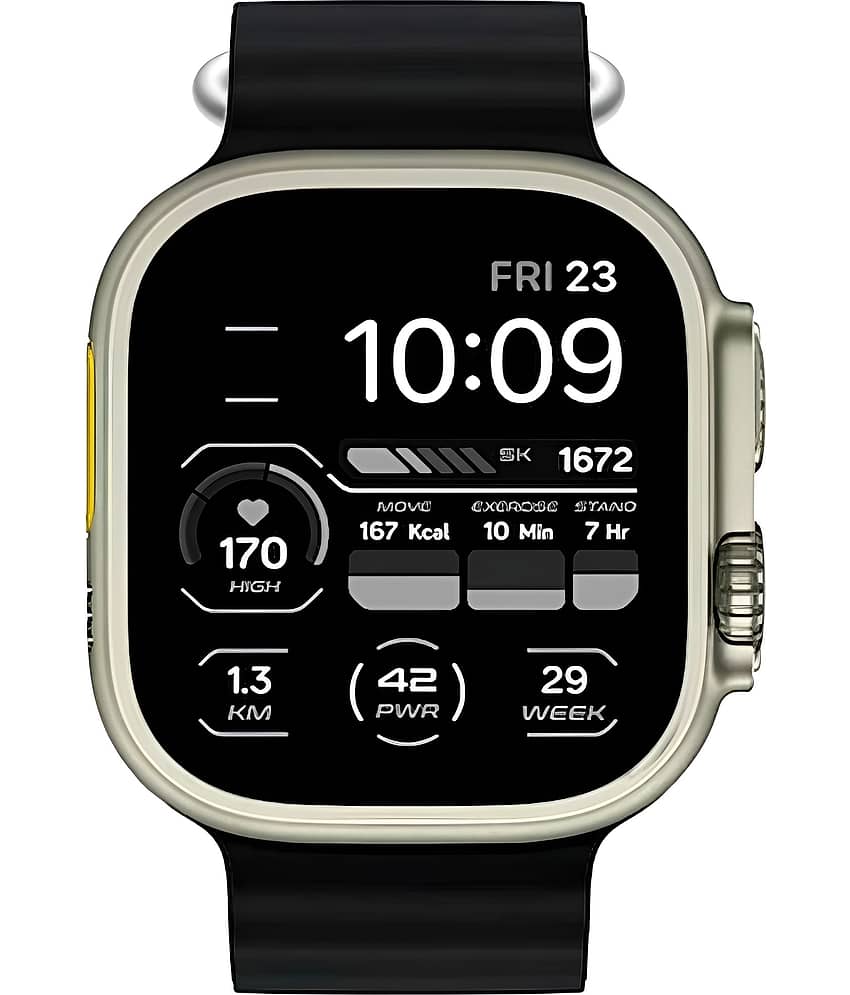 COREGENIX Ultra 2 Max with Touch Control Black Smart Watch