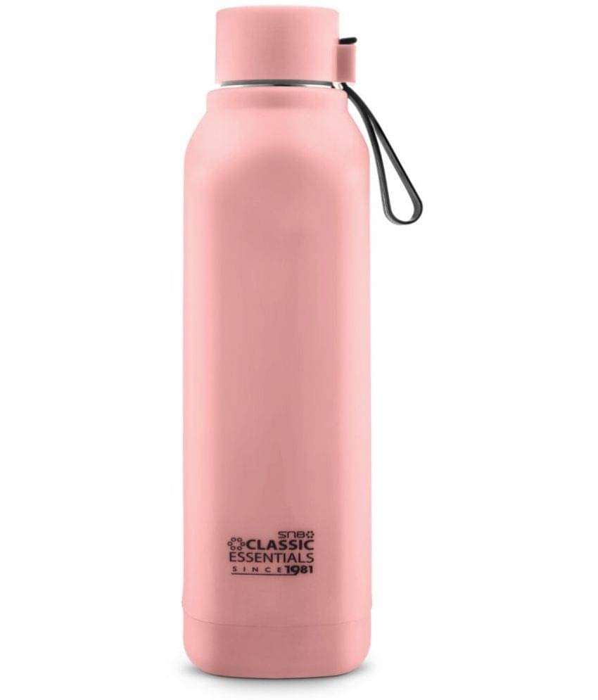     			Classic Essentials Spalsh Double Wall Insulated Water Bottle Pink Stainless Steel Water Bottle 750 mL ( Set of 1 )