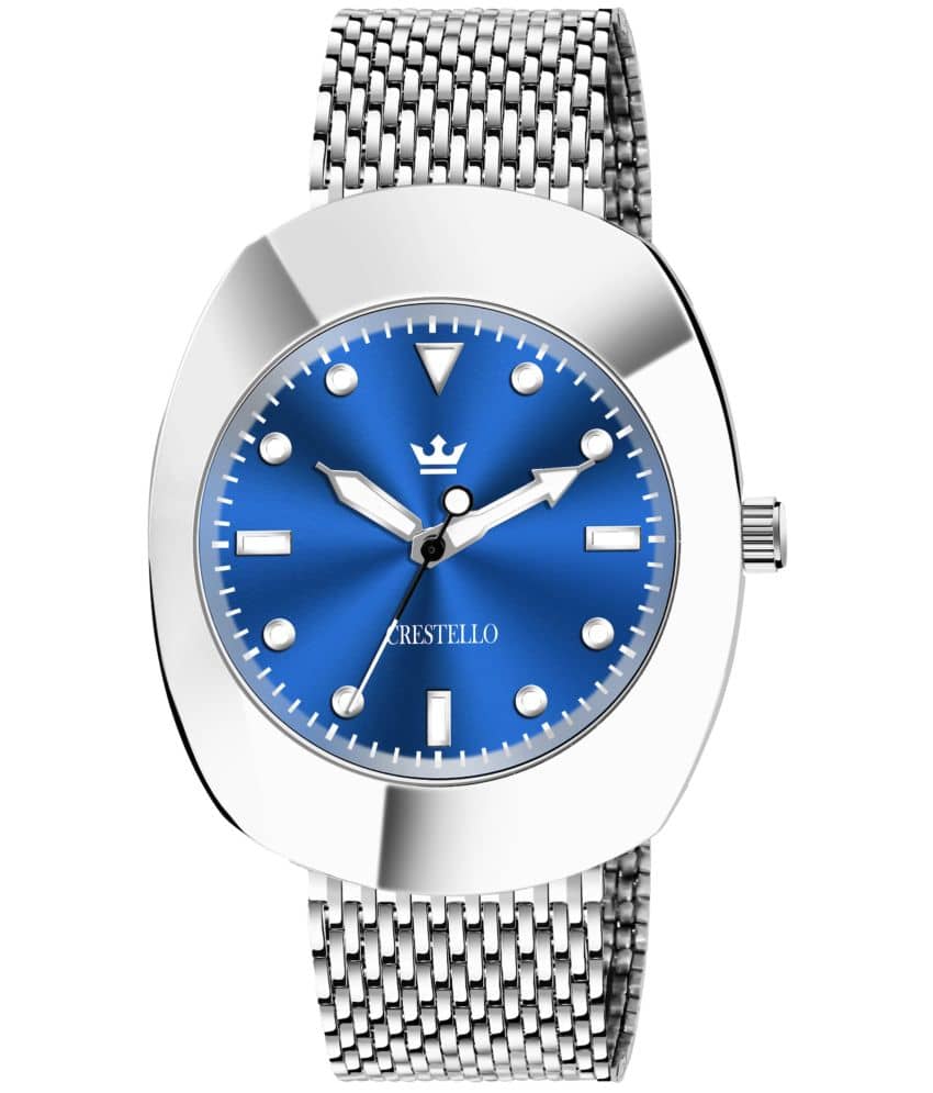 Crestello Silver Metal Analog Men's Watch