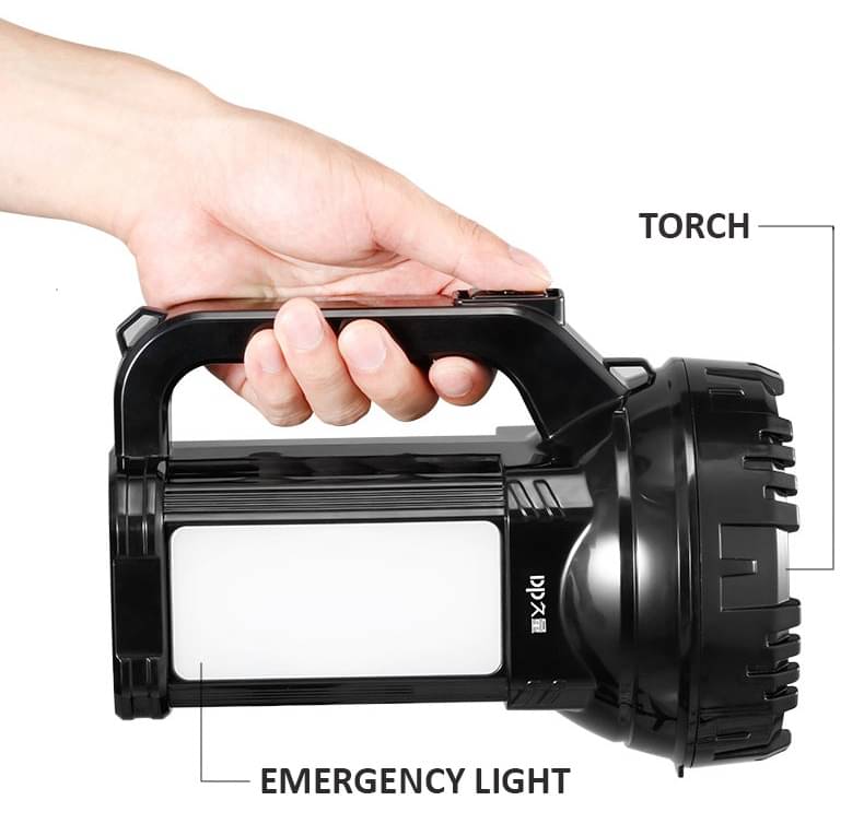     			DP - 10W Rechargeable Flashlight Torch ( Pack of 1 )